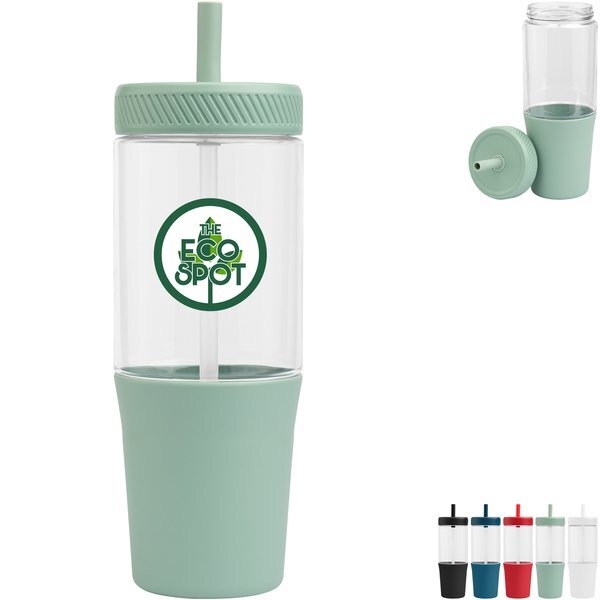 Polar Recycled Plastic Dual Tone Straw Tumbler, 40 oz.