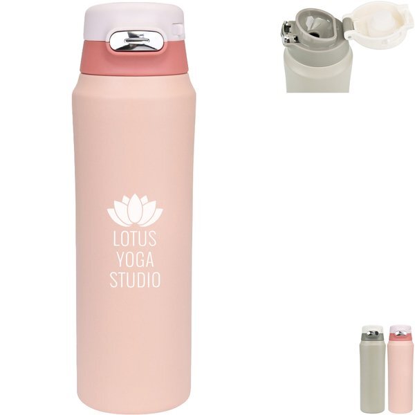 Aviana™ Rowan Recycled Vacuum Insulated Sip Lid Bottle, 16oz.