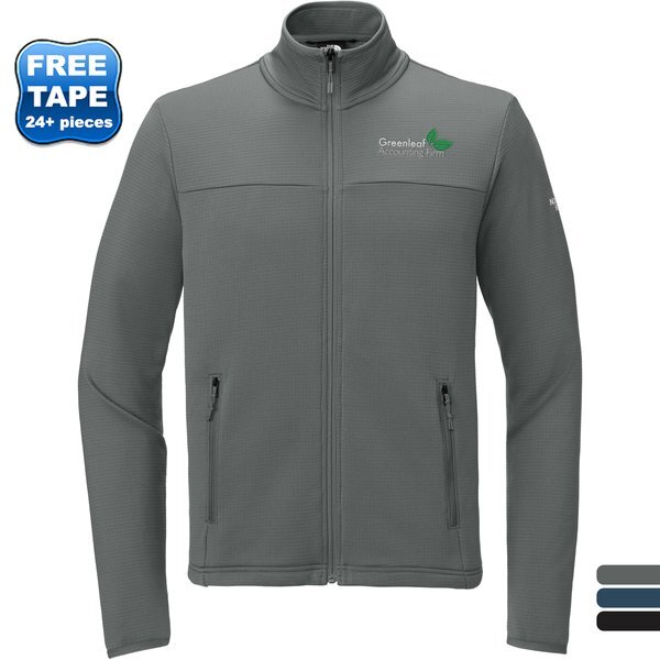 The North Face® Aim Recycled Poly/Elastane Full Zip Fleece Men's Jacket