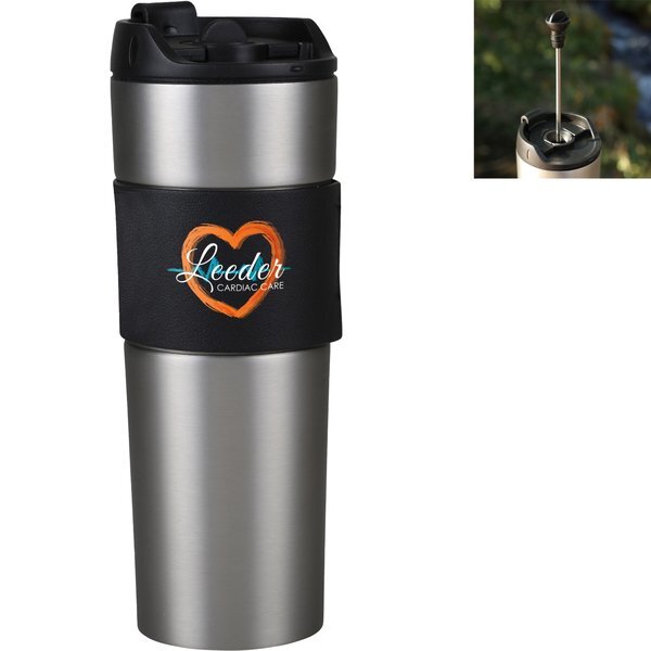 French Presso Stainless Coffee Tumbler