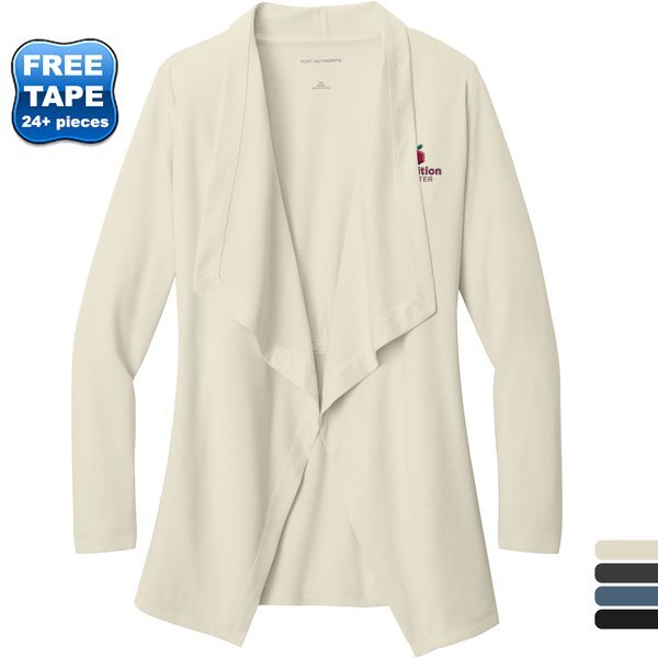 Port Authority® Breakwater Cotton/Poly Ladies' Open Cardigan