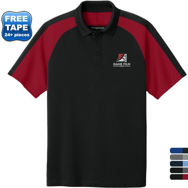 Port Authority® Wearever Performance Polyester Pique Colorblock Men's Polo
