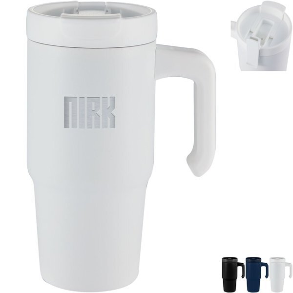 Peak Recycled Double Wall Vacuum Insulated Sip or Swig Mug, 24oz.