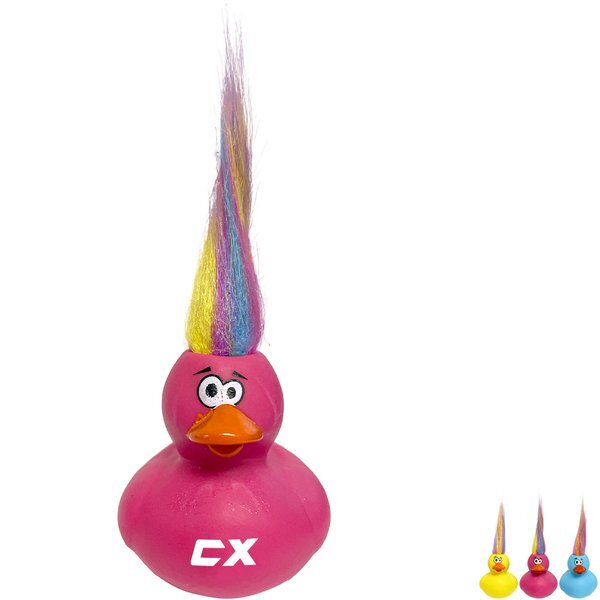 Crazy Hair Rubber Duck