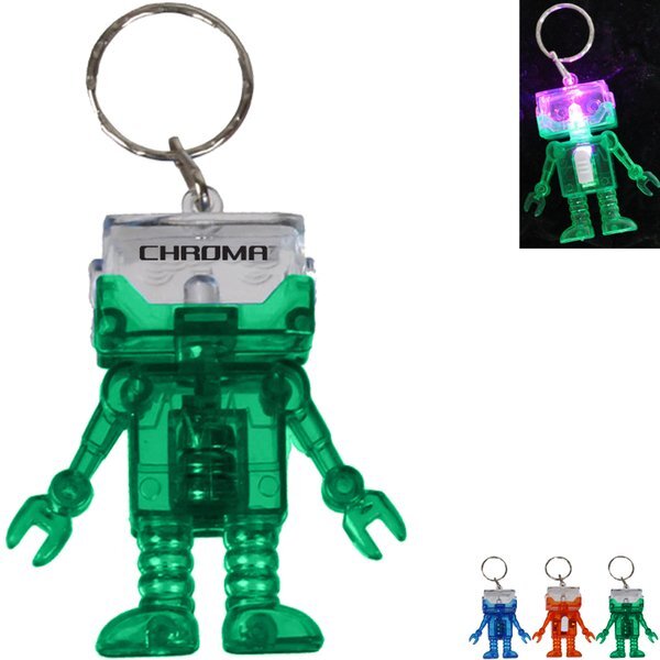 Light Up Robot Keychain