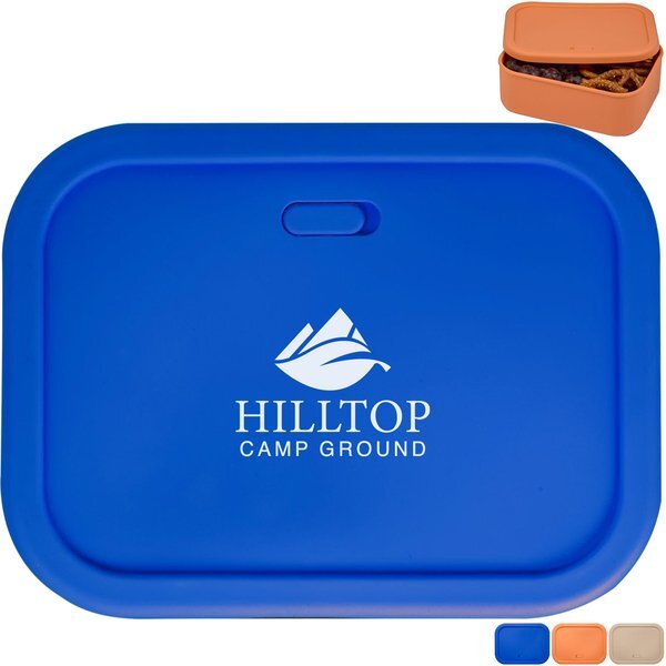 Silicone Food Storage Box w/ Air Valve, 44oz.