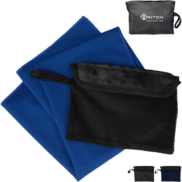 Cooling rPET Towel w/ Travel Pouch