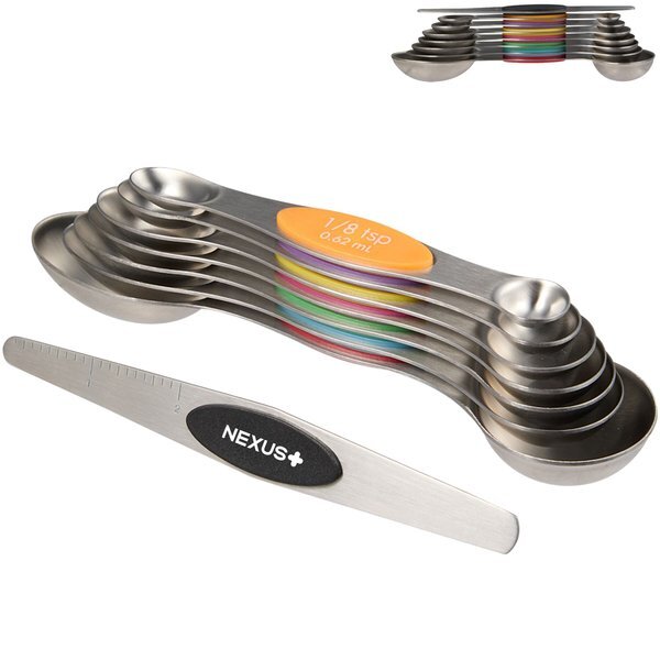 Kitchi Magnetic Measuring 8-Piece Spoon Set