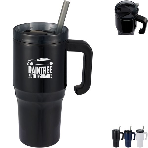 Thor Eco-Friendly Straw Tumbler, 20oz.