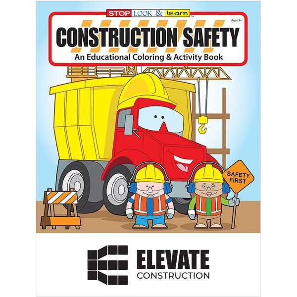 Construction Safety Coloring & Activity Book