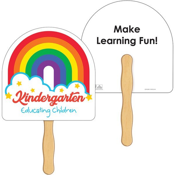 Rainbow Shaped Hand Fan