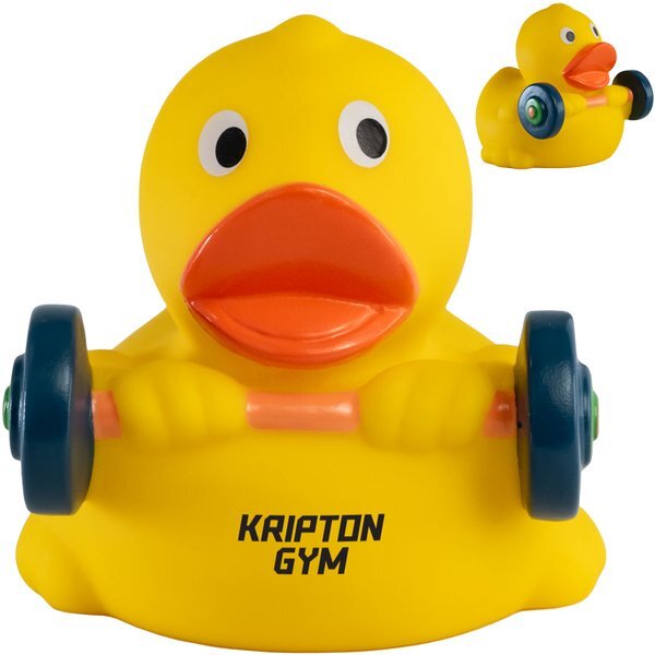 Weight Lifter Rubber Duck