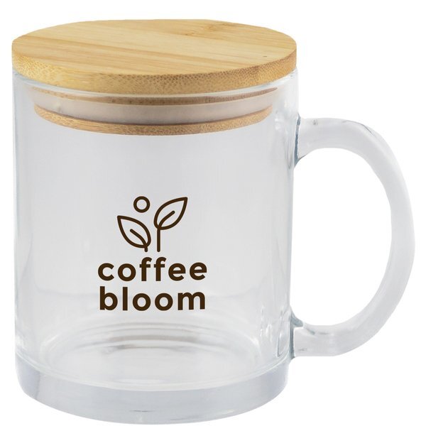 Cozy Glass Mug With Bamboo Lid, 11 oz.