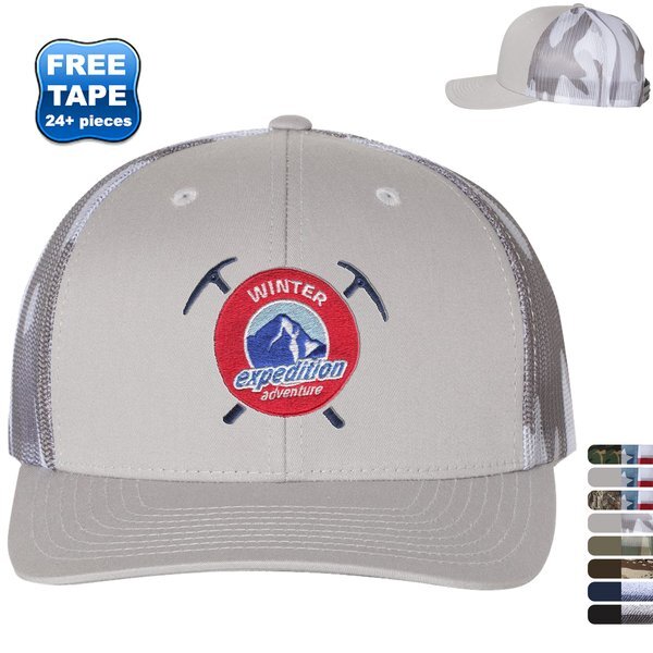 Richardson® Printed Mesh Structured Trucker Cap