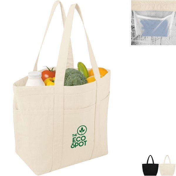 AWARE™ 20 Can Recycled Cotton/Poly Cooler Tote Bag