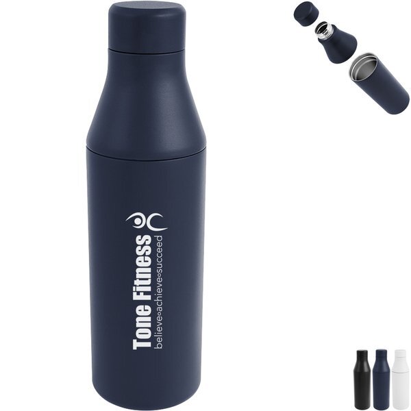 Branson Recycled Stainless Steel Bottle, 15oz.