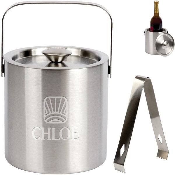 Perka® Quinton 1.3L Double Wall Stainless Steel Ice Bucket