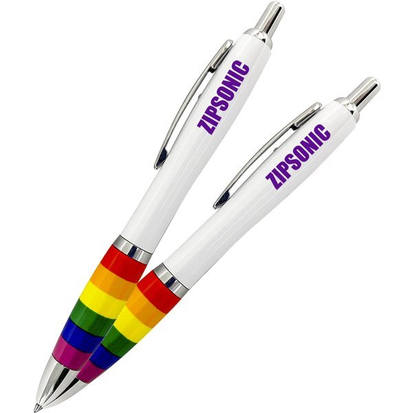 Rainbow Grip Click Action Pen