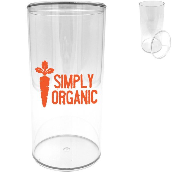Clear Plastic Cylinder, 9-1/2" x 3-1/2"