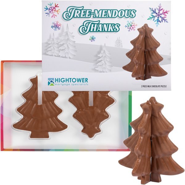 Milk Chocolate 3D Puzzle Tree