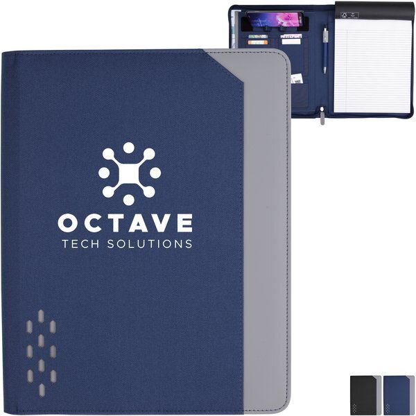 Souvenir® Armor Zippered Padfolio with Armor Pen