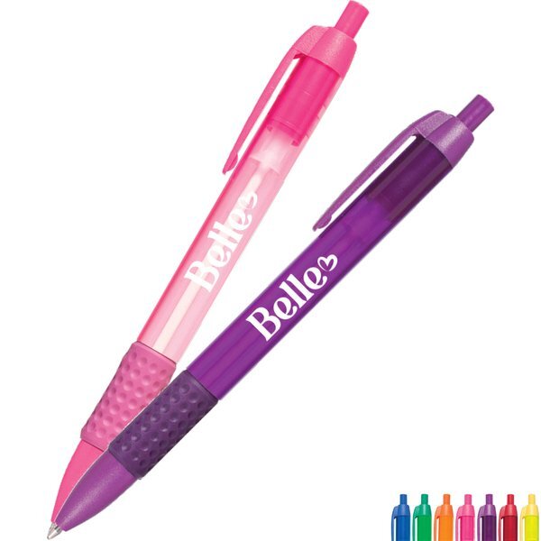 USA Made Translucent Retractable Grip Pen