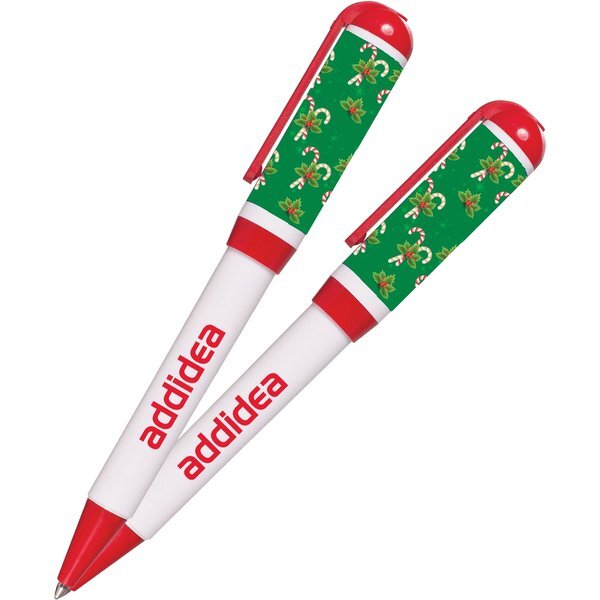 Holiday Candy Canes USA Made Jumbo Twist Pen