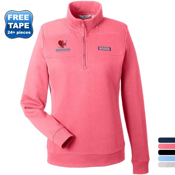 Vineyard Vines® Collegiate Shep Quarter-Zip Ladies' Sweatshirt Pullover