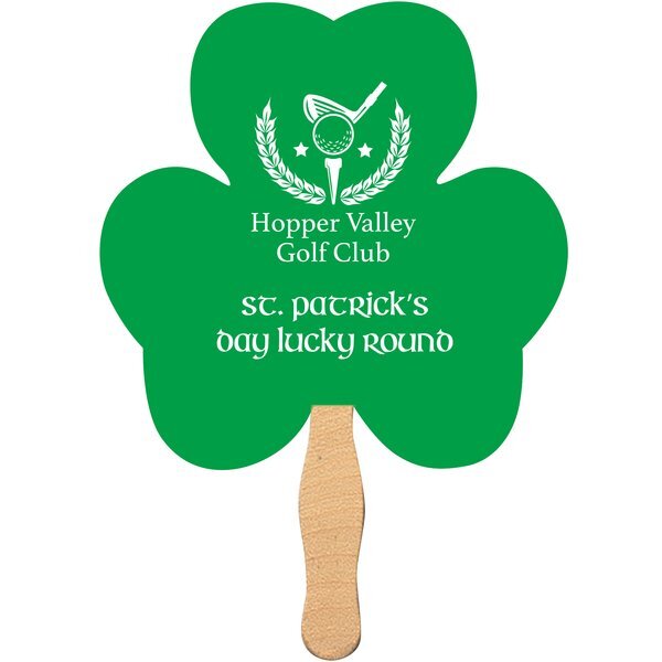 Shamrock Hand Fan