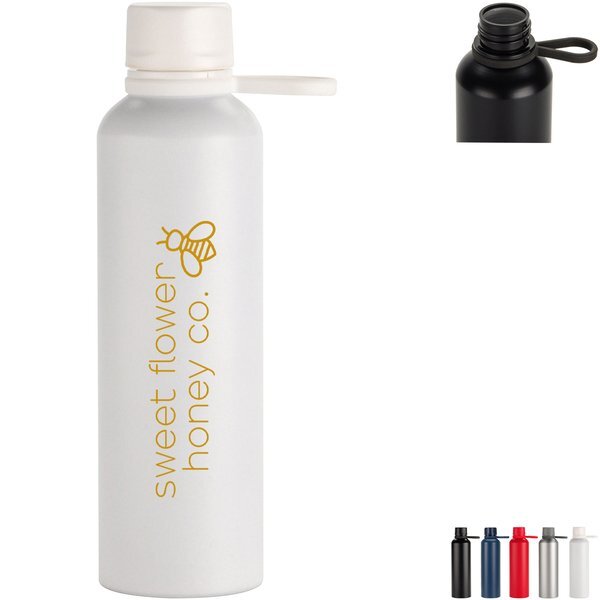 Avento Recycled Aluminum Bottle w/ Silicone Loop, 25oz.