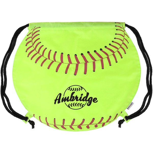 Gametime!® Softball Drawstring Polyester Backpack