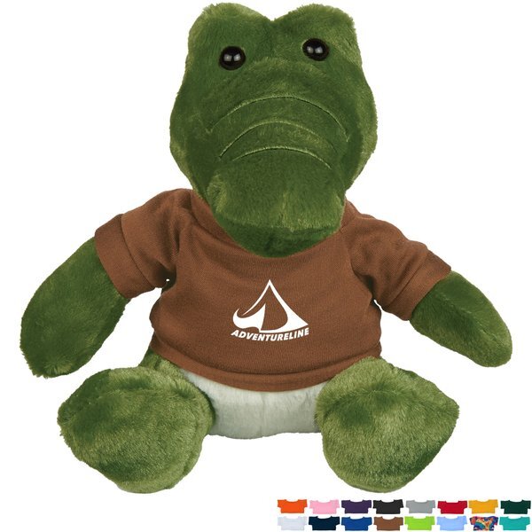 Allie Plush Gator w/ Shirt, 6"
