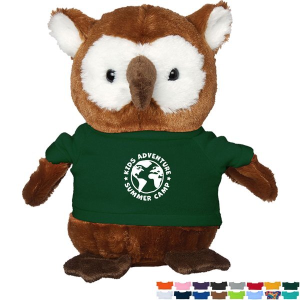 Hoot Plush Owl w/ Shirt, 6"