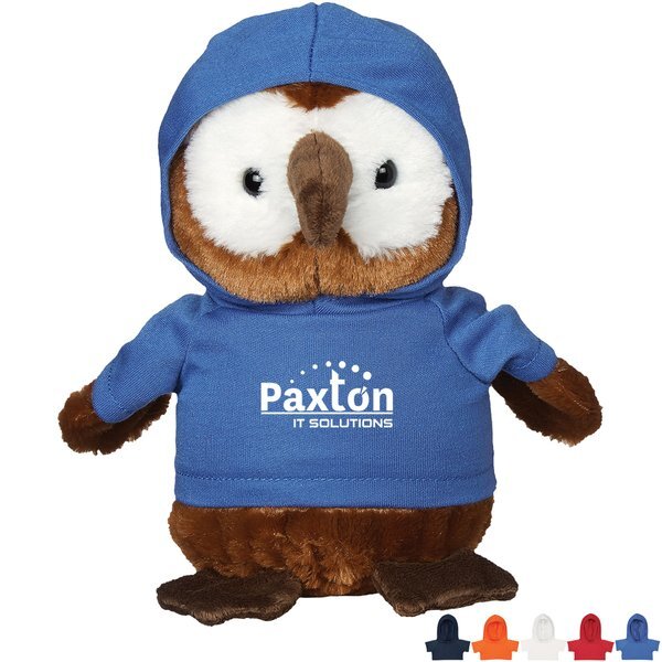 Hoot Plush Owl w/ Hoodie, 6"
