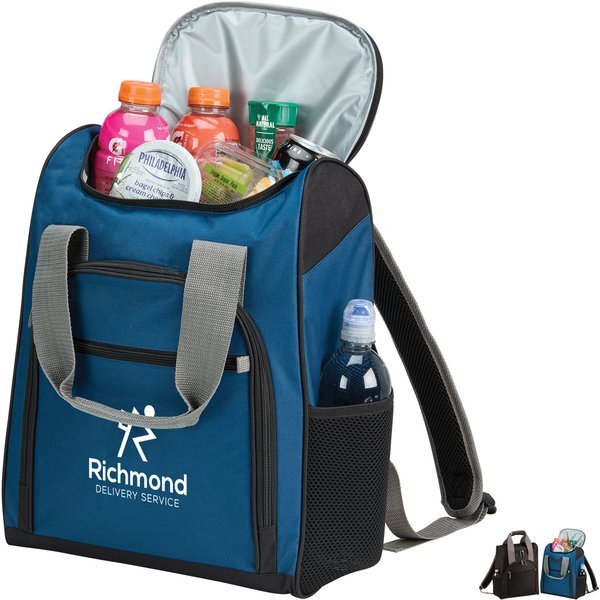 Recycled Polyester 24-Can Backpack Cooler
