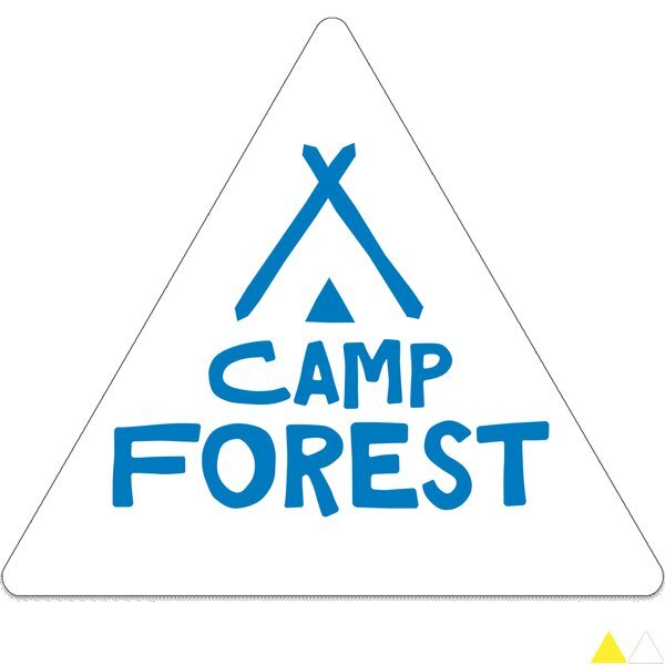 Triangle Shape Custom Sticker - Gloss, 1"