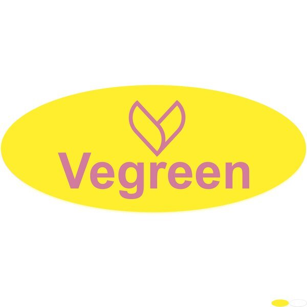 Oval Shape Custom Sticker - Gloss, 1-1/4" x 3"
