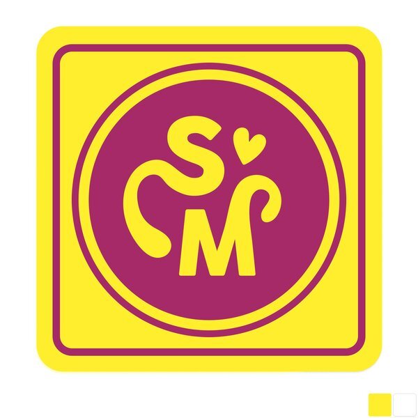Square Shape Custom Sticker - Gloss, 1-1/4" or 1-1/2"