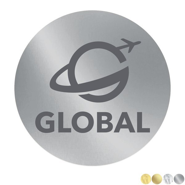 Round Shape Custom Sticker - Foil, 1/4" to 1"
