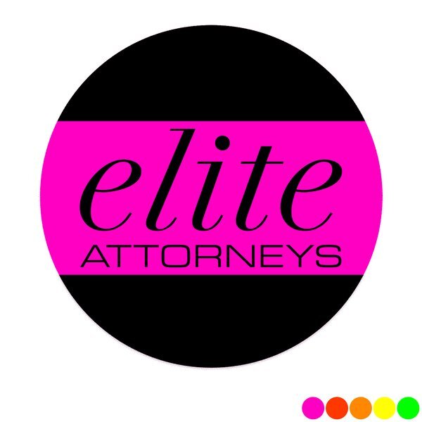 Round Shape Custom Sticker - Neon, 2-1/4" to  2-3/4"