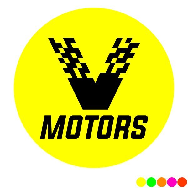 Round Shape Custom Sticker - Neon, 1-1/4" or 1-1/2"