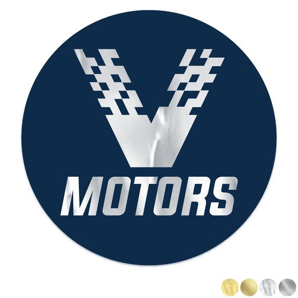 Round Shape Custom Sticker - Foil, 1-1/4" or 1-1/2"