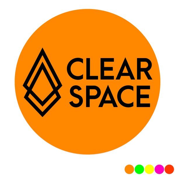 Round Shape Custom Sticker - Neon, 1-3/4" or  2"
