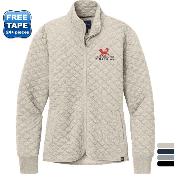 Brooks Brothers® Diamond Quilt Tri-Blend Ladies' Full Zip