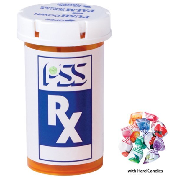 Hard Candies in a Large Pill Bottle