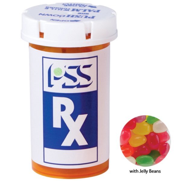 Jelly Beans in a Large Pill Bottle