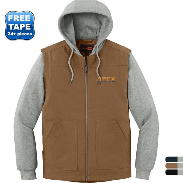 CornerStone® Duck Fleece Full-Zip Hooded Men's Jacket