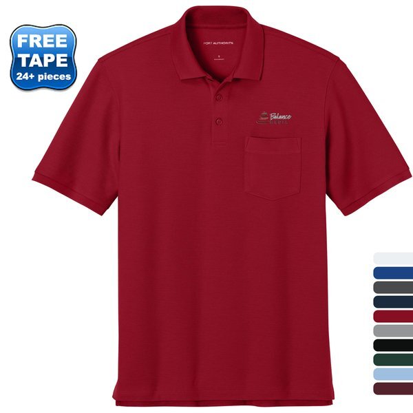 Port Authority® Wearever Signature Poly/Cotton Pique Pocket Men's Polo