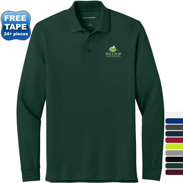 Port Authority® Wearever Signature Poly/Cotton Pique Long Sleeve Men's Polo