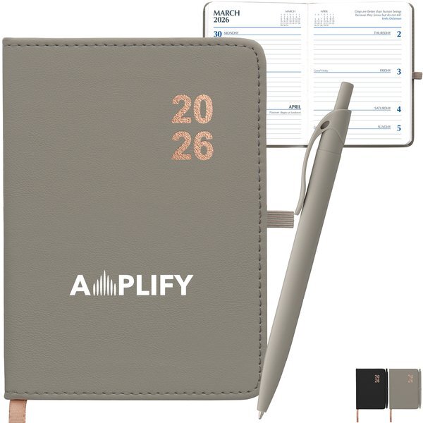Premium 2026 Weekly Planner with Scripps Softy Pen Set